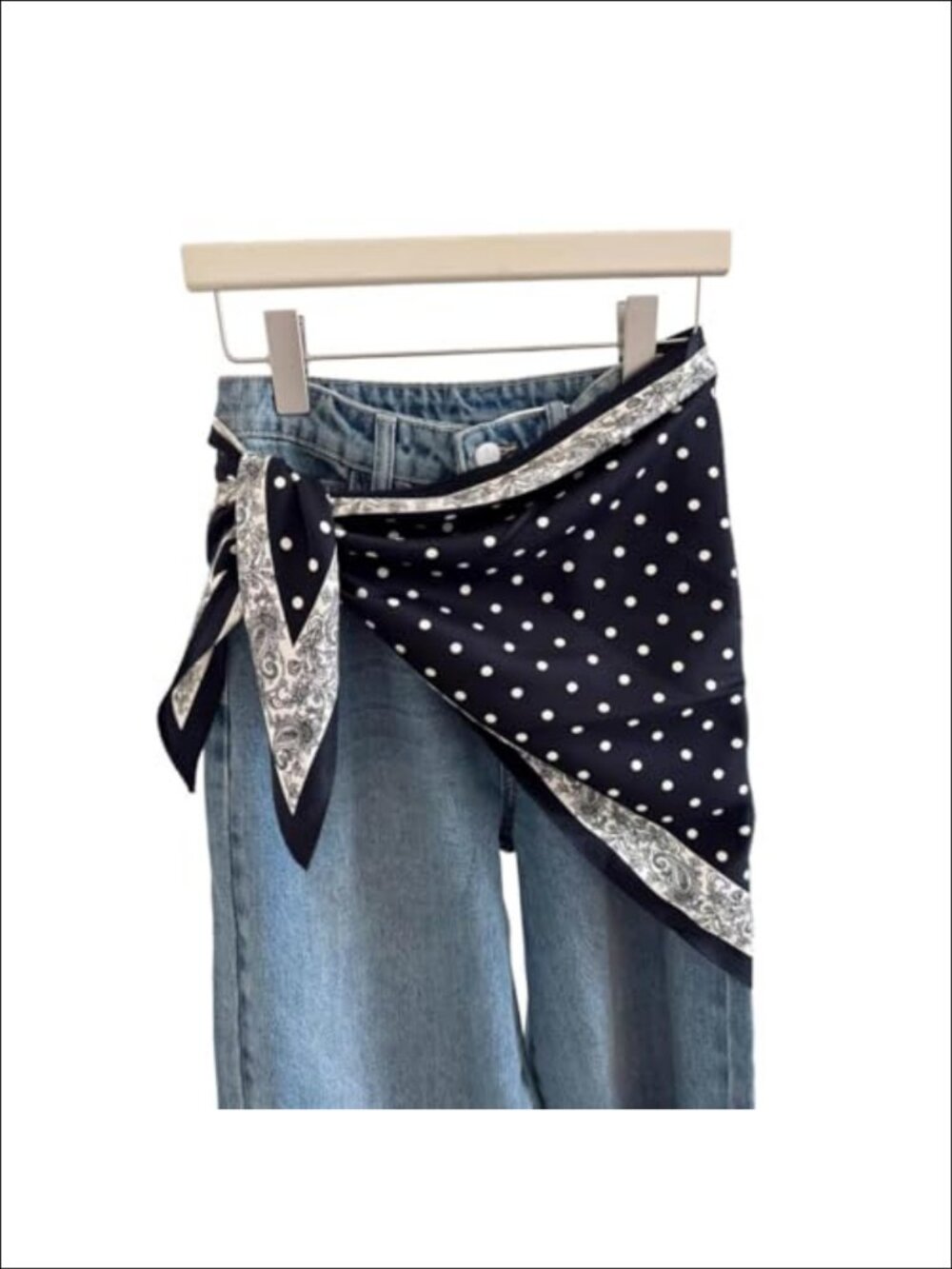 Satin Triangle Scarf Belt Skinny Waist Sash Tie Wrap